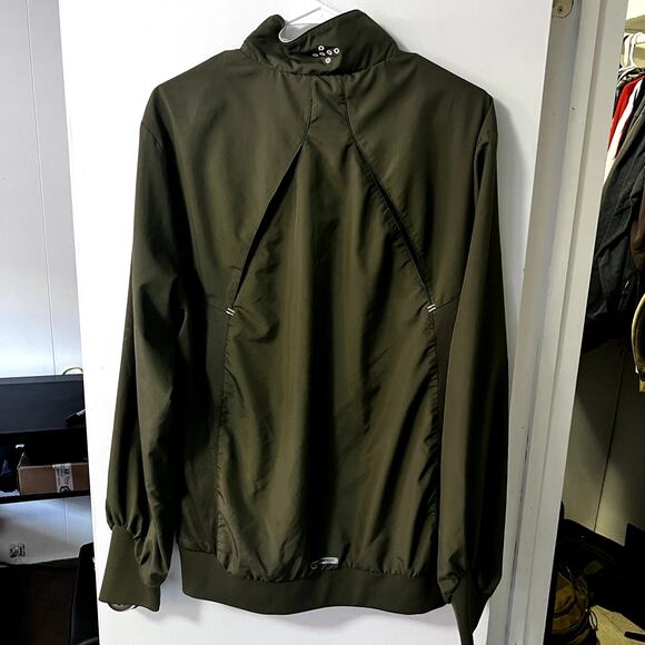 Puma Men’s Windbreaker Jacket Green Medium Athletic Running Zip-Up - Picture 2 of 8